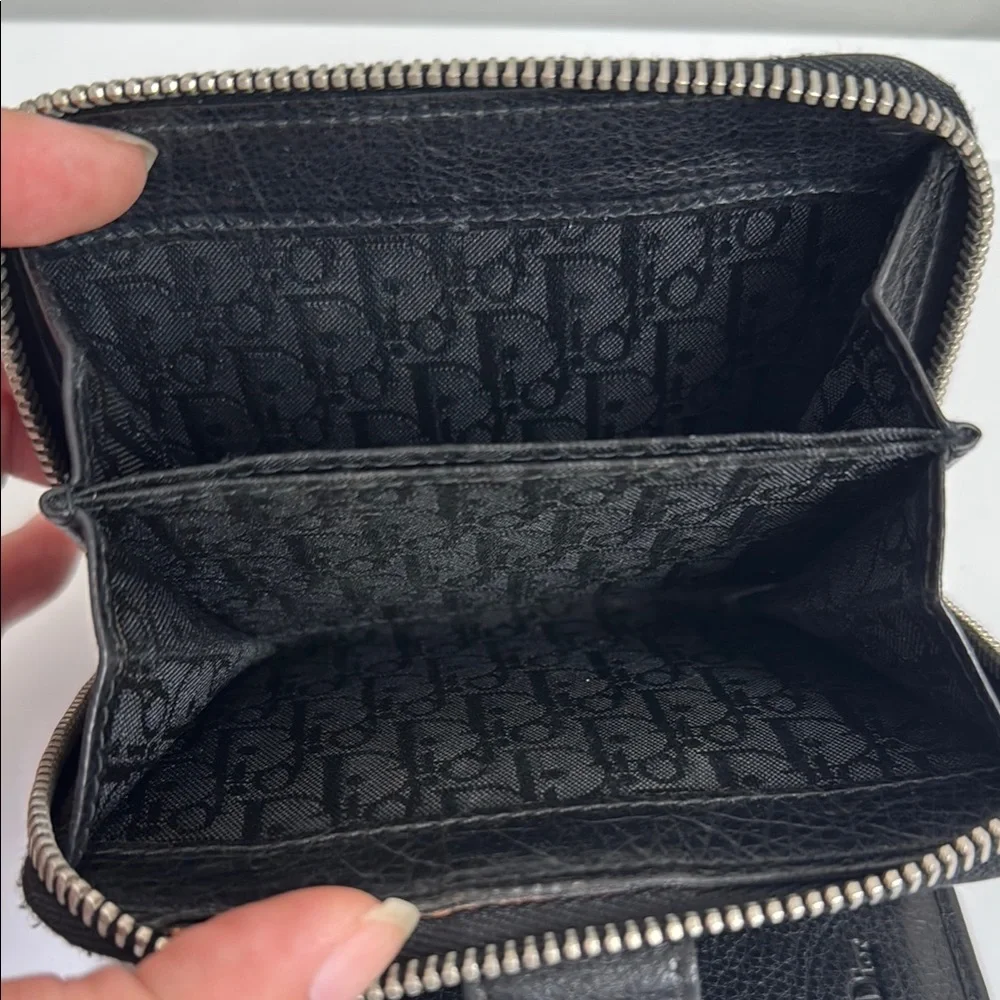 Dior Black Leather bifold wallet- pls read description